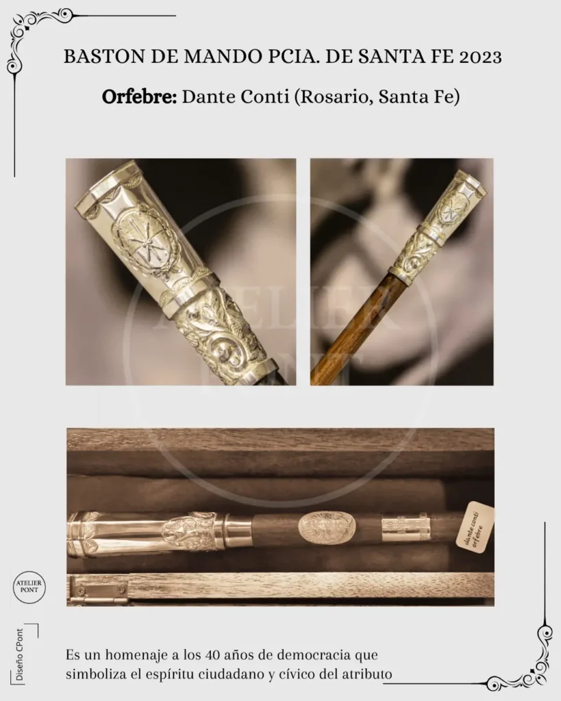 baston de mando santa fe rosario 2023 dante conti orfebreria argentina