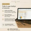 Resumen del contenido y herramientas incluidas en el Kit de Gestión de Costos para artesanos y joyeros.