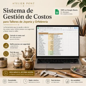 Portada del Sistema de Gestión de Costos para taller de joyería, orfebrería y platería de Atelier Pont.